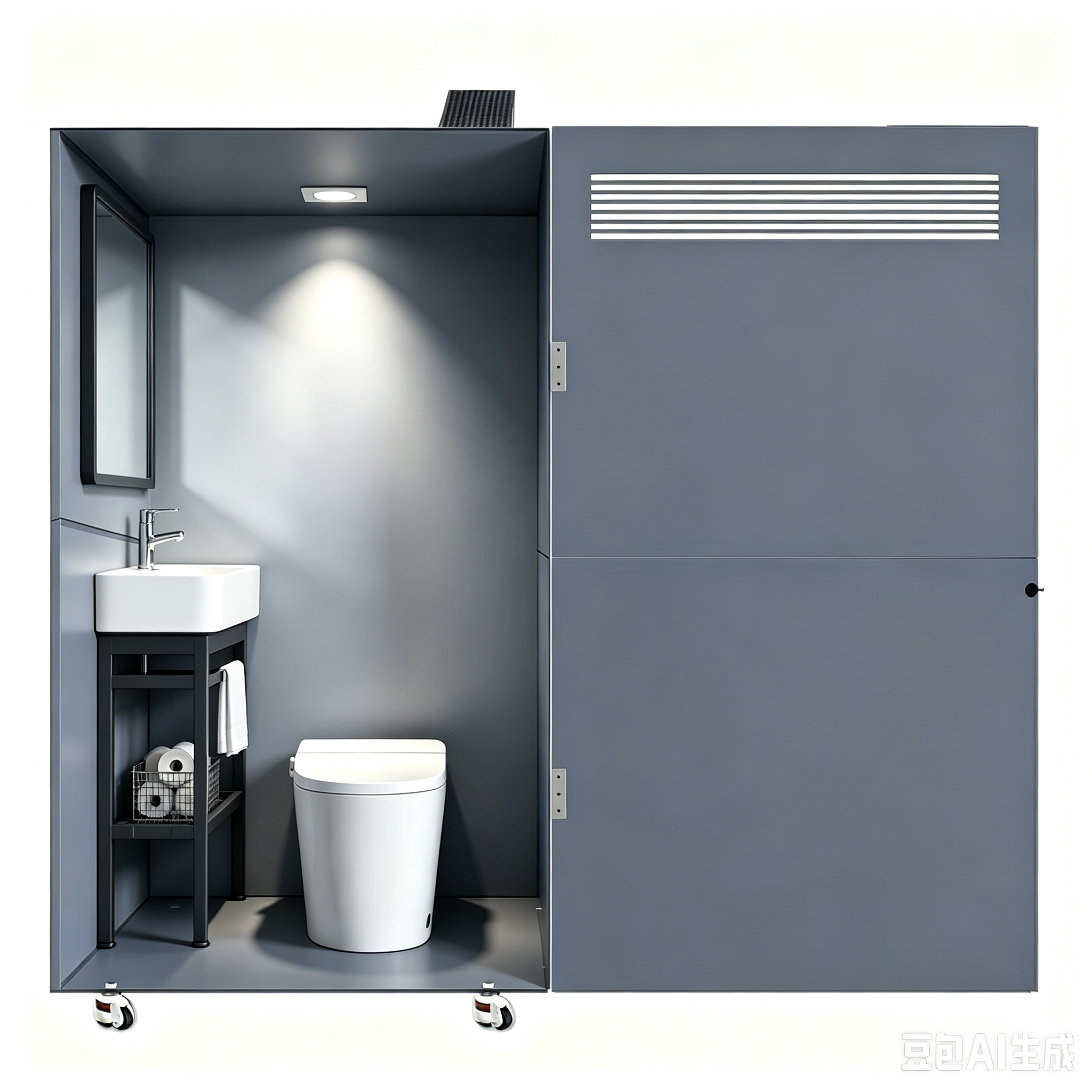 OEM customizable portable pay restroom cabin for outdoor business placement